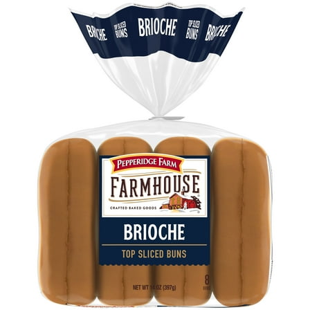 Pepperidge Farm Farmhouse Brioche Hot Dog Buns, 14 oz Bag