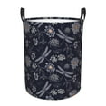 thumbnail image 1 of Fotbe Wildflowers And Dragonflies Cesto de Ropa con Asas, Cesto Impermeable de Gran Capacidad, Bolsa de Lavado para Dormitorio, Cesto de Ropa con Ruedas y Asas-Small, 1 of 6