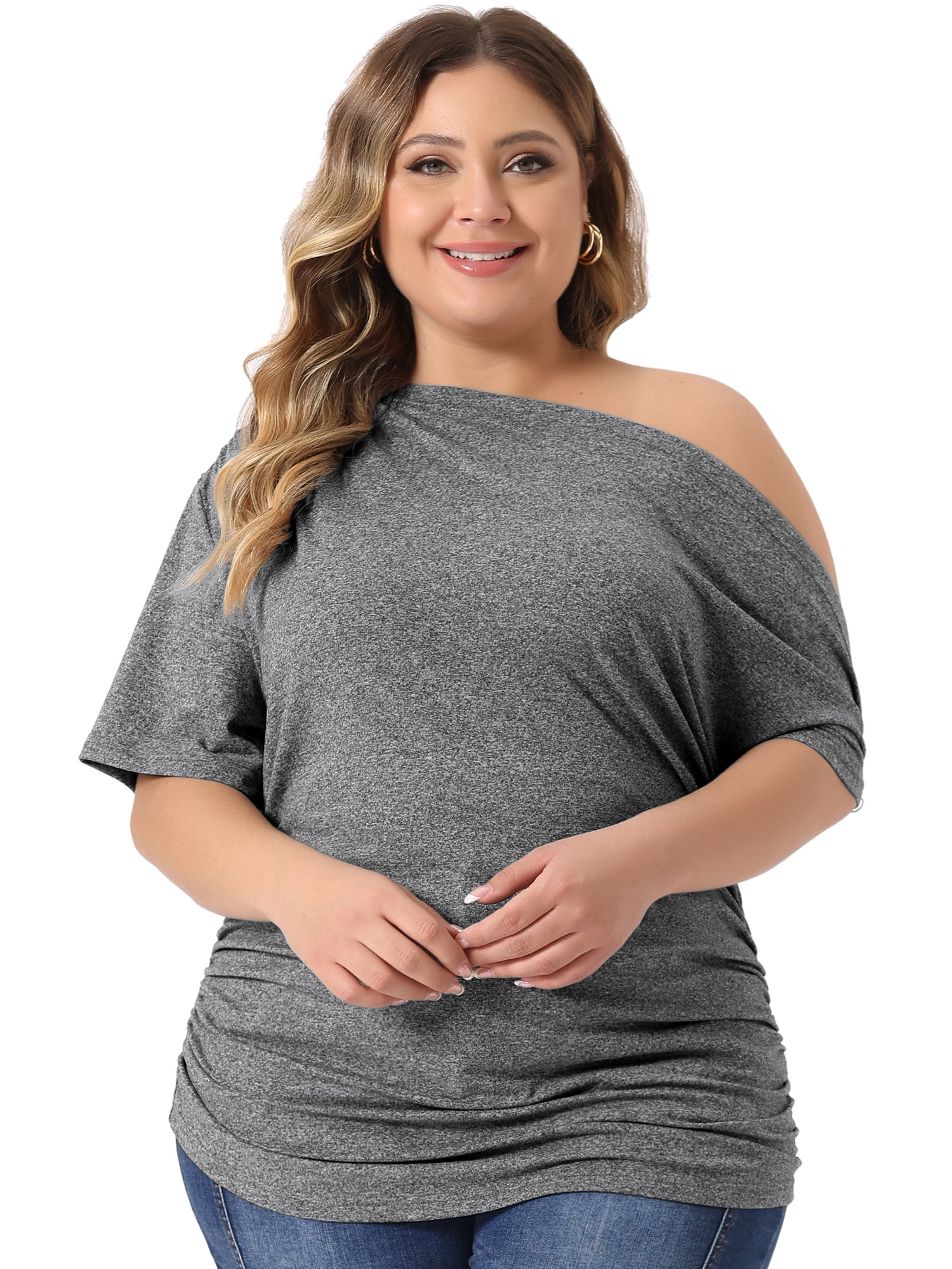 ruched tops plus size