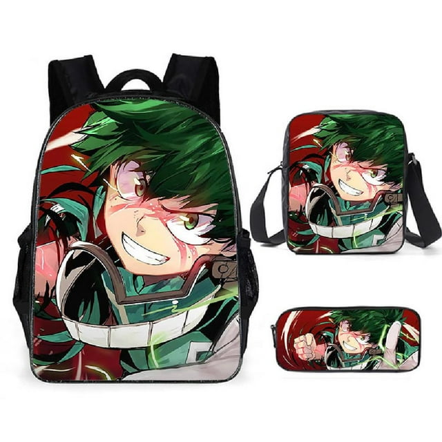 Set de mochila My Heros Academias Satchel Anime con impresión 3D para niños