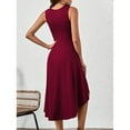 thumbnail image 3 of MLDRA 2025 Women's Red Sleeveless Cocktail Dress Summer Party A-Line Swing Dresses, Wedding Guest Dress, 3 of 5