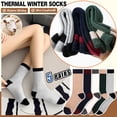 thumbnail image 3 of Botas térmicas EBMORE de lana Calcetines de invierno para mujer, 5 pares, 3 of 6