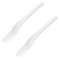 thumbnail image 4 of WHAMVOX White Plastic Serving Spoons for Home with Melon Ball Scoop Great for Ice Cream Fruit Salad 2pcs, 4 of 8