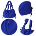 thumbnail image 4 of Bolso Hobo Hombro Puffer Tote Bag para Mujer Nylon Sólido Compras Viajes, 4 of 9