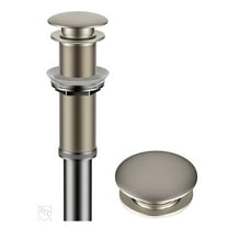 Kraus PU-L10SN Bathroom Sink Pop-Up Drain with Extended Thread in Satin Nickel