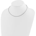 thumbnail image 2 of Avariah Diamonds 14K White Gold 2.2mm Round Omega Necklace - 18"- Made In Italy Chain, 2 of 7
