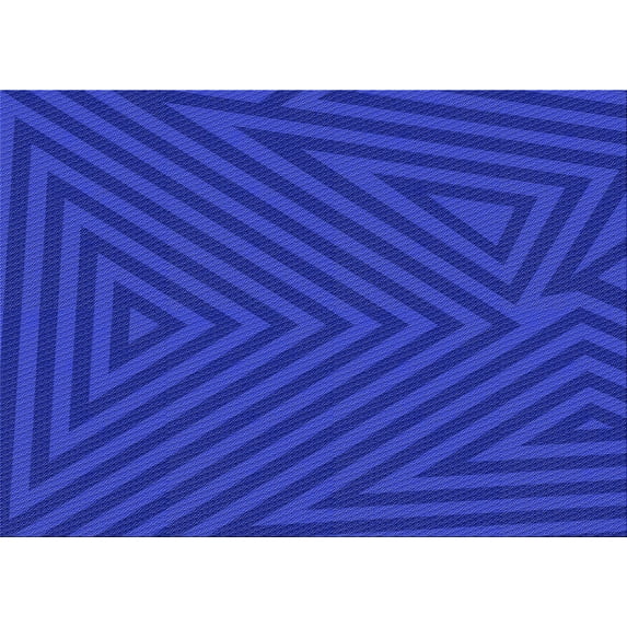 Ahgly Company Machine Washable Indoor Rectangle Transitional Bright Blue Area Rugs, 2' x 3'