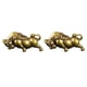 thumbnail image 4 of 2 unids Modelado de becerro Adorno Home Desktop Decor Collection Gift Golden, 4 of 5