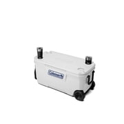 Coleman Classic 100 Qt Marine Hard-Sided Rolling Cooler with Wheels, Ice Chest, White