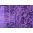 thumbnail image 1 of Ahgly Company Machine Washable Indoor Rectangle Transitional Bright Purple Area Rugs, 7' x 10', 1 of 7