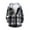 Black, variant on Leesechin Flannel Jackets for Men Plaid Shirt Loose Youth Shirt Long Sleeve Hooded Casual Outwear & Jackets