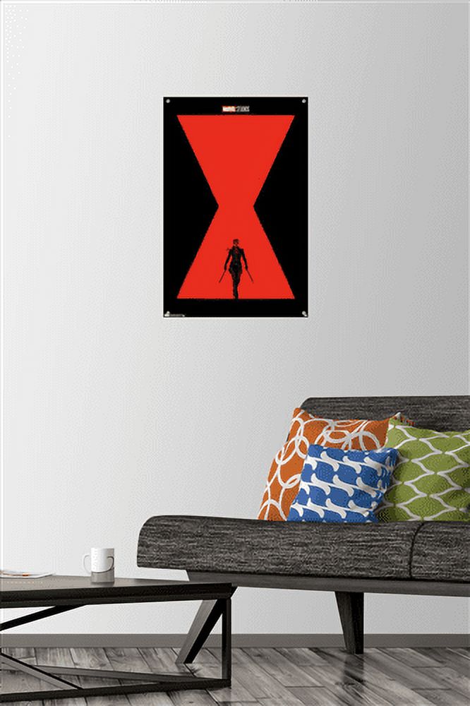 Marvel Cinematic Universe - Black Widow - Teaser Wall Poster with Push Pins, 14.725" x 22.375"