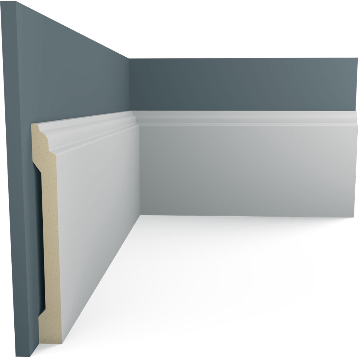 Ekena Millwork 5 7/8"H x 5/8"P x 94 1/2"L Remington Baseboard Moulding (12-Pack)