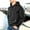 Black, variant on Mens Hoodies Pullover Casaul Long Sleeve Drawstring Waffle Knit Hooded Sweatshirt with Kanga Pocket Black L