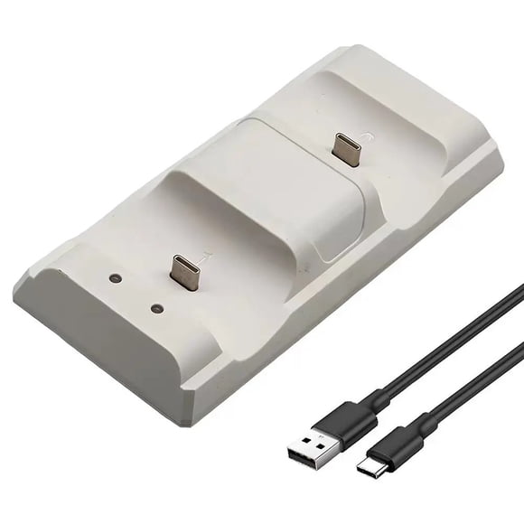 Cargador rápido inalámbrico para mando PlayStation 5 con conexión USB tipo C para joystick PS5 y accesorios para mando PS5