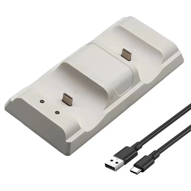 Cargador rápido inalámbrico para mando PlayStation 5 con conexión USB tipo C para joystick PS5 y accesorios para mando PS5