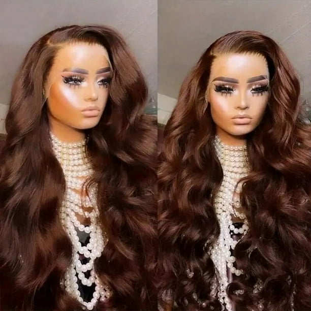 Komiseup Body Wave HD Lace Front Wigs Human Hair Pre Plucked 