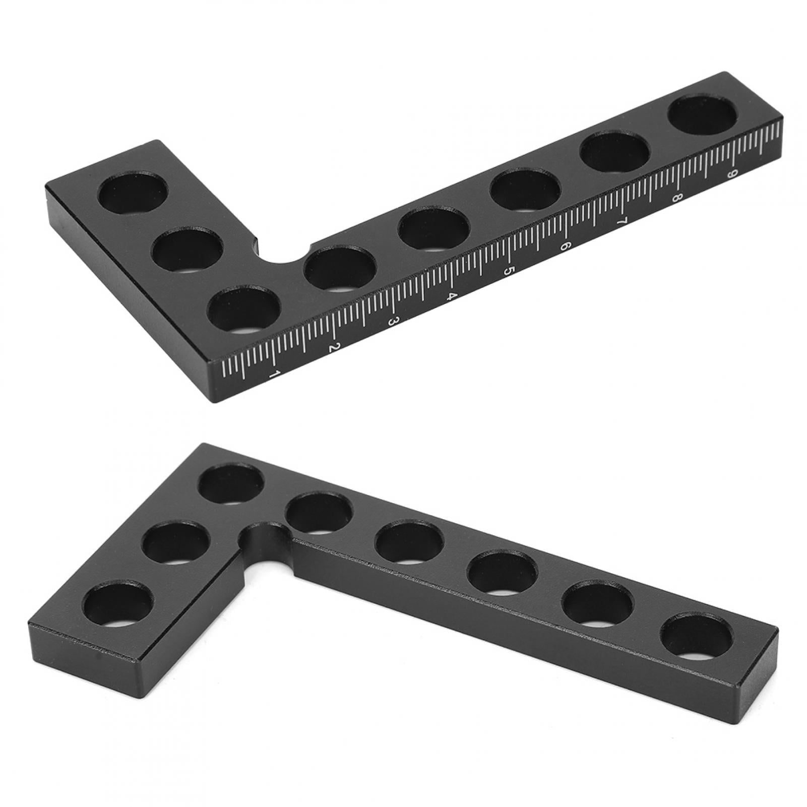Metric Ruler 0-100mm Range 0.05mm Accuracy 90 Degree Angle Ruler Aluminum Alloy Woodworking Right Angle Positioning Squares 