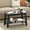 Black, variant on Festisoul 31.5" Coffee Table, Small Living Room Table with Storage Shelf, Rustic Modern Farmhouse Wood Table for Living Room, Bedroom, Black