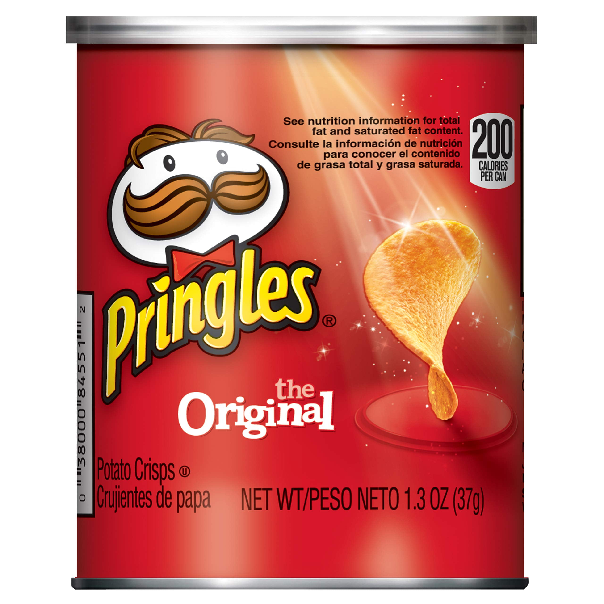 Pringles Original Potato Chips, 1.3 oz (Pack of 12)