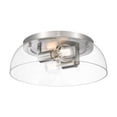 thumbnail image 5 of Yep by Golden Lighting Duncan 2-light Flush Mount in Chrome and Clear Glass, 5 of 7