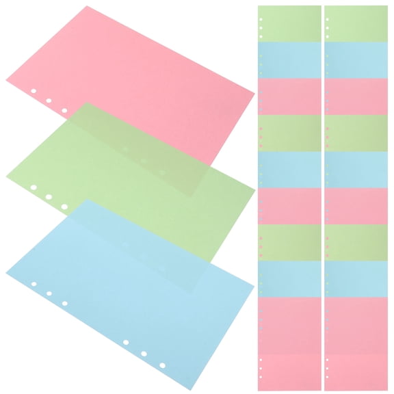 MLINS 3Pcs Journal Paper for A5 Notebooks Green