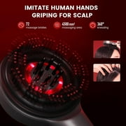 Scalp Massaging Brush, Shiatsu Hair Scalp Massager with Waterproof, Cordless Electric Head Massager for Scalp & Hair, Portable Massage at Home for Relaxation