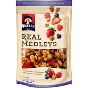 Quaker Real Medleys Granola, Summer Berry, 10 oz Bag