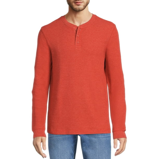 George Men's and Big Men's Long Sleeve Thermal Henley Shirt - Walmart.com