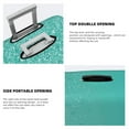 thumbnail image 4 of Haiem Turquoise Glitter Luggage Cover Printed Suitcase Covers for Luggage Elastic Washable Suitcase Protector Fits 18-32 Inch Luggage-Large, 4 of 8