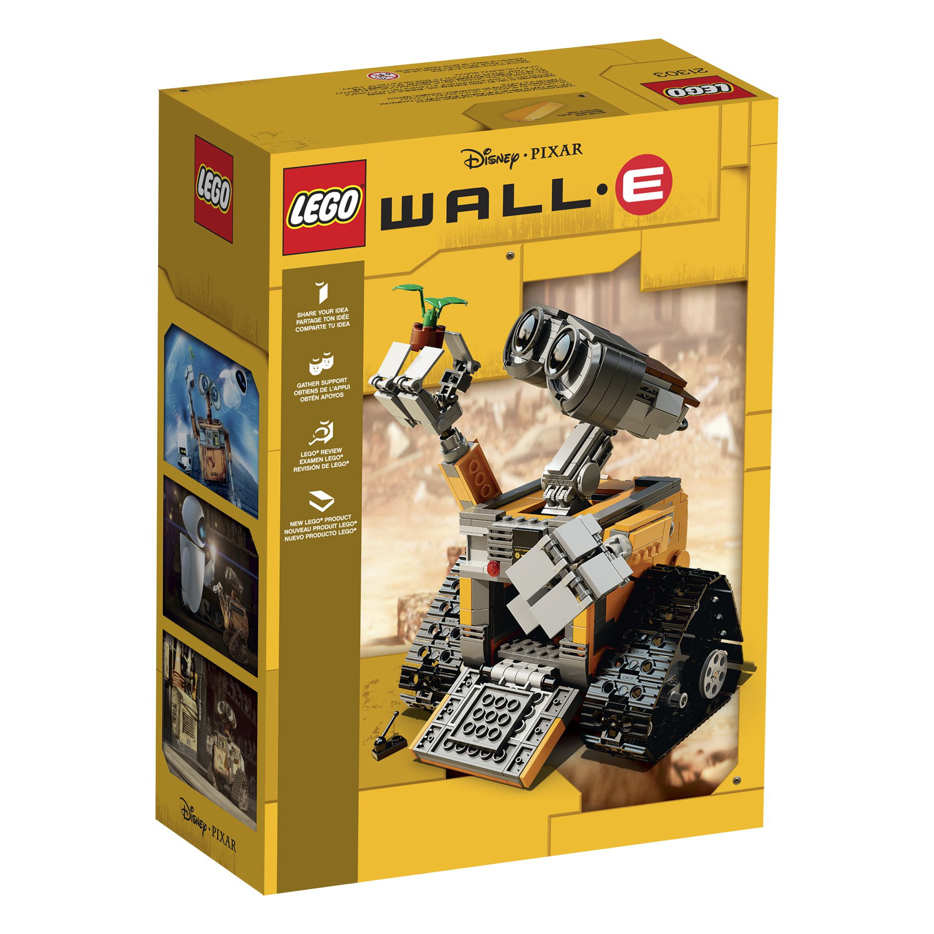 Natur Børns dag Renovering LEGO Ideas WALL E 21303 Building Kit - Walmart.com