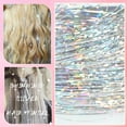 thumbnail image 6 of Hair Tinsel Kit,Happon 6Pcs Heat Resistant Glitter Tinsel Hair Extension, Sparkling Shinny Fairy Hair Accessories for Women Girls Kids Festival Party Dazzle (Silver), 6 of 7