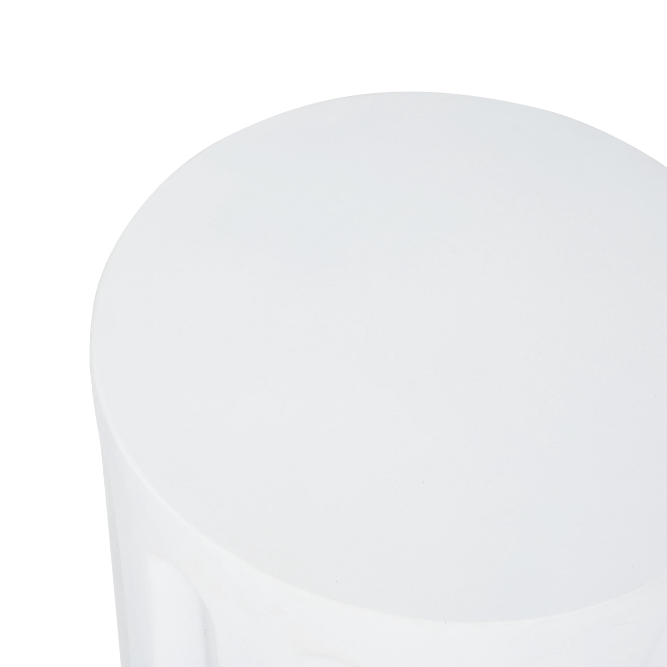 Christopher Knight Home 16" Indoor Outdoor Concrete Round Cylindrical Side Table, White