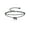 Black, variant on Women Anklet Initial A Heart 316L Stainless Steel Double Layered Summer Anklet for Women