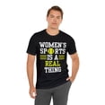 thumbnail image 5 of DJH Apparel | Women's Sports Is A Real Thing Softball Unisex Tshirt, 5 of 7