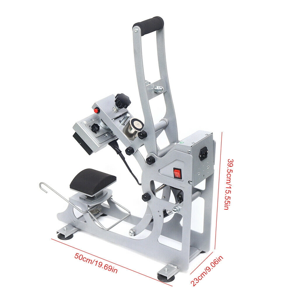 Magnetic Semi-Automatic Cap Ironing Machine Hot Labeling Machine 2in1 Heat Press Machine Magnetic Hat Cap Plate Sublimation Transfer Printer Digital Transfer Sublimation T-Shirt Cap Hat Printer Kit