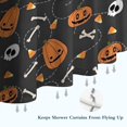 thumbnail image 6 of Halloween Pumpkins Skulls and Bones Shower Curtain 36"x72" ,Bathroom Decorative Shower Curtains Set with 12 Hooks,Modern Waterproof Washable Shower Curtain, 6 of 6