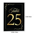 thumbnail image 4 of 30 Pcs Hot Stamping Table Card Wedding Decor Table Numbers Table Number Cards Standing Table Number Banquet, 4 of 6