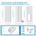 thumbnail image 4 of YOPTOP Air Conditioner Window Kit 5 Inches Window Slide Plate Vent Kit Adjustable Repair Hose Adapter, 4 of 9