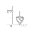 thumbnail image 4 of 14K White Gold Charm Pendant Diamond Round .02Ct. Heart, 4 of 4
