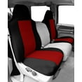 thumbnail image 2 of CalTrend Front Highback Buckets NeoSupreme Seat Covers for 2012-2016 Nissan Versa - NS262-02NN Red Insert with Black Trim, 2 of 3