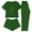 Green, variant on REORIAFEE 3 Piece Lounge Set for Women Christmas Pajama Short Sleeve Top and Shorts Christmas Tree Graphic Sleepwear Green XS-2XL