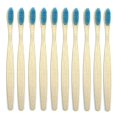 thumbnail image 1 of 10pcs/set Natural Bamboo Toothbrush Soft Bamboo Toothbrush With Bristles Oral Care Toothbrush For Teeth Care, 1 of 5