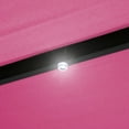 thumbnail image 5 of Northlight 9ft Solar Lighted Outdoor Patio Market Umbrella with Hand Crank and Tilt, Pink, 5 of 6