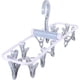 thumbnail image 2 of Colgador plegable con pinza y 12 pinzas resistentes para ropa (azul), 2 of 6