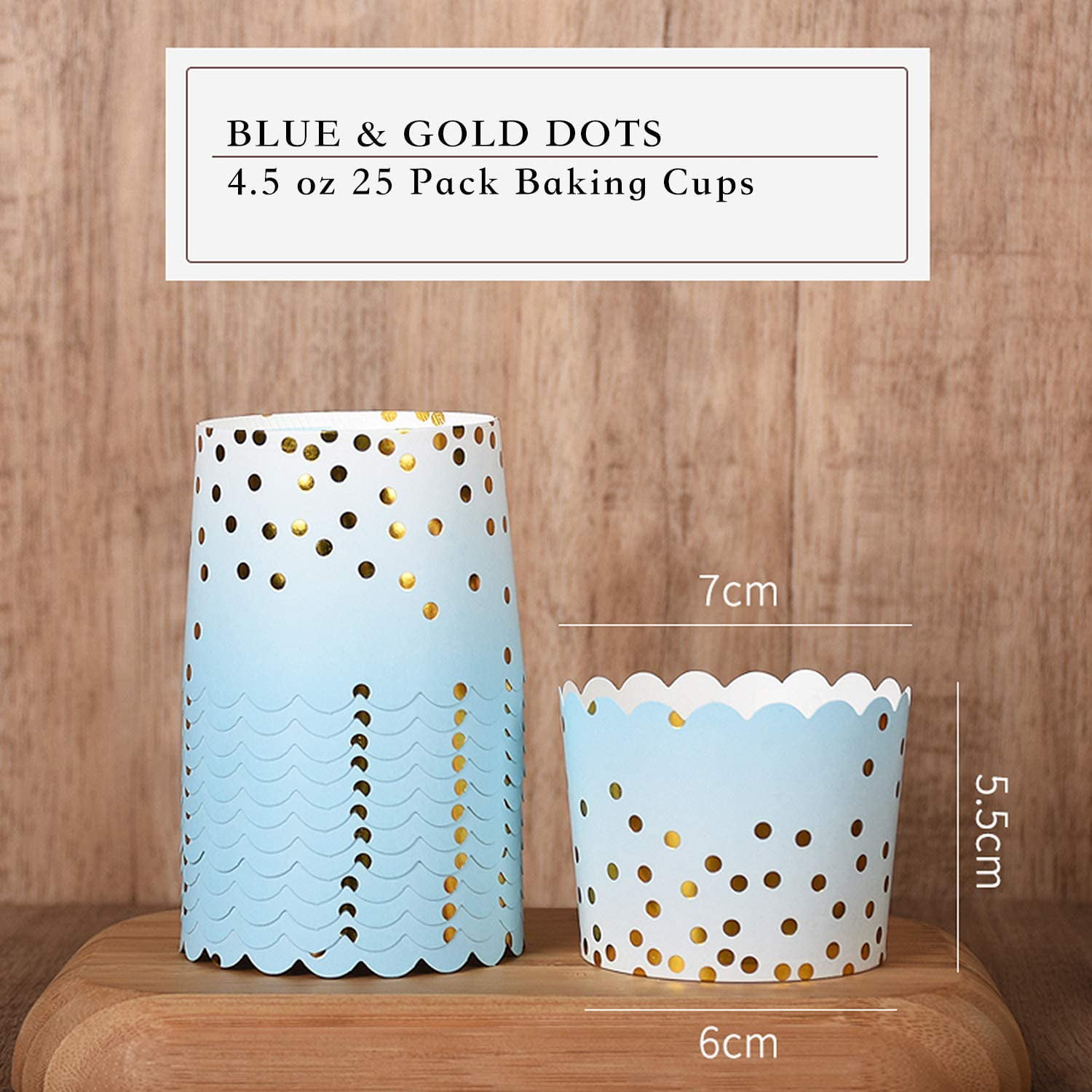Home Kitchen & Dining Bronzing Pattern Paper Baking Cups ...