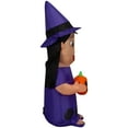 thumbnail image 3 of Gemmy Airblown Inflatable Lilo w/ Witch Hat and Pumpkin Disney, 4 ft Tall, Multicolored, 3 of 5