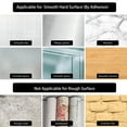 thumbnail image 6 of ABCOOL Shower Caddy Floating Bathroom Shelves - Set of 2, No Drill Wall Mounted Adhesive Hanging Shelves with Hooks Decorative Storage Shelves for Kitchen Living Room Bedroom, 6 of 7
