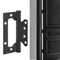 thumbnail image 2 of Heaveant Door Hinge, 304 Stainless Steel Door Hinge Concealed Butt Hinge Black Furniture Hardware Cabinet Accessories, 2 of 8