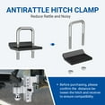 thumbnail image 4 of Adjustable Trailer Aluminum Drop Truck Hitch, 12500 lbs GTW-Tow Hitch for Heavy Duty Trailer with Two Anti-Theft Pin & Dual-Ball(2"&2-5/16"), 4 of 9